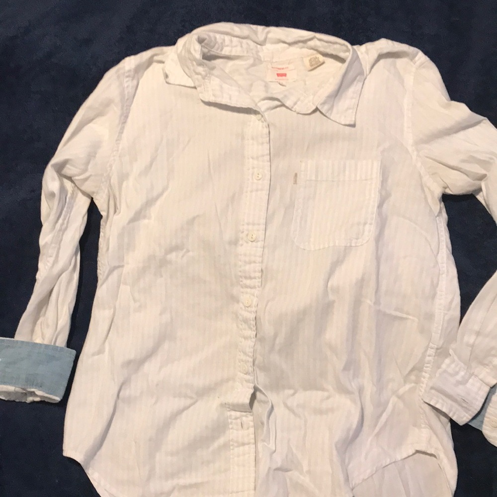 Button down shirt with cute cuffed detail!